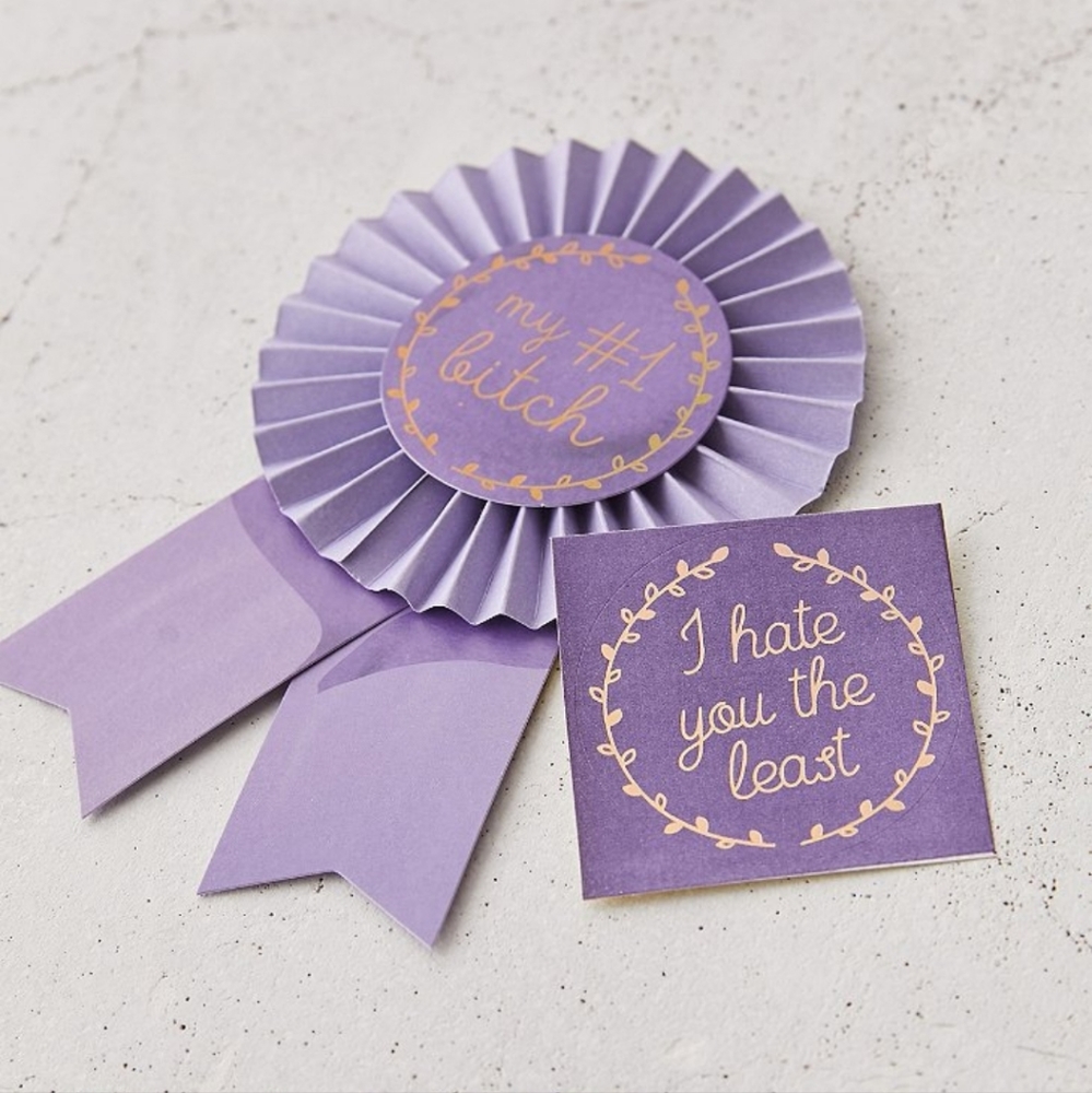 My #1 b*tch best friend supportive vday award ribbon